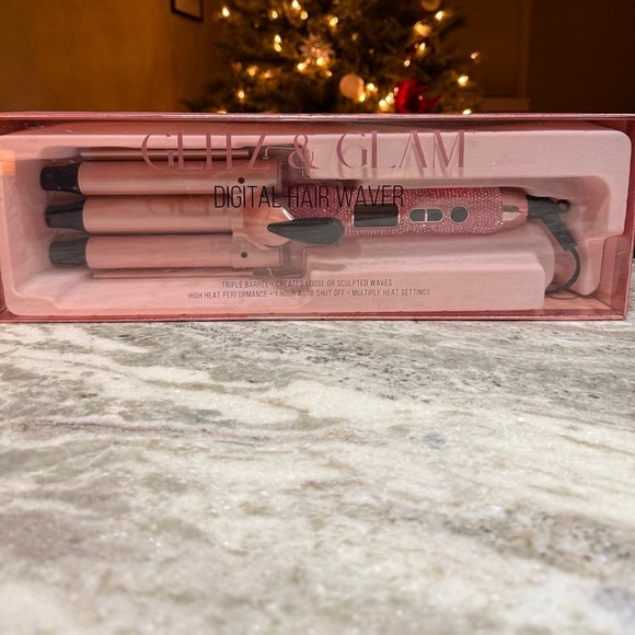 Limited edition Glitz And Glam PINK RHINESTONE Digital Hair Waver - Picture 1 of 3
